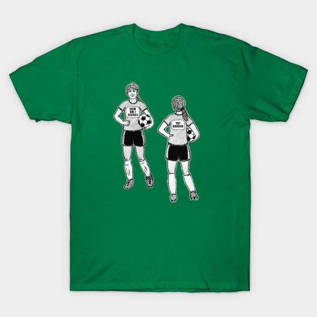 Soccer Player T-Shirt by BlueTiger